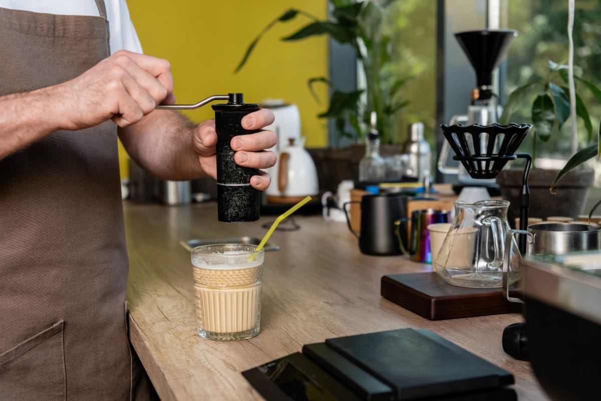 Cafe interior with baristerIgorVetushko