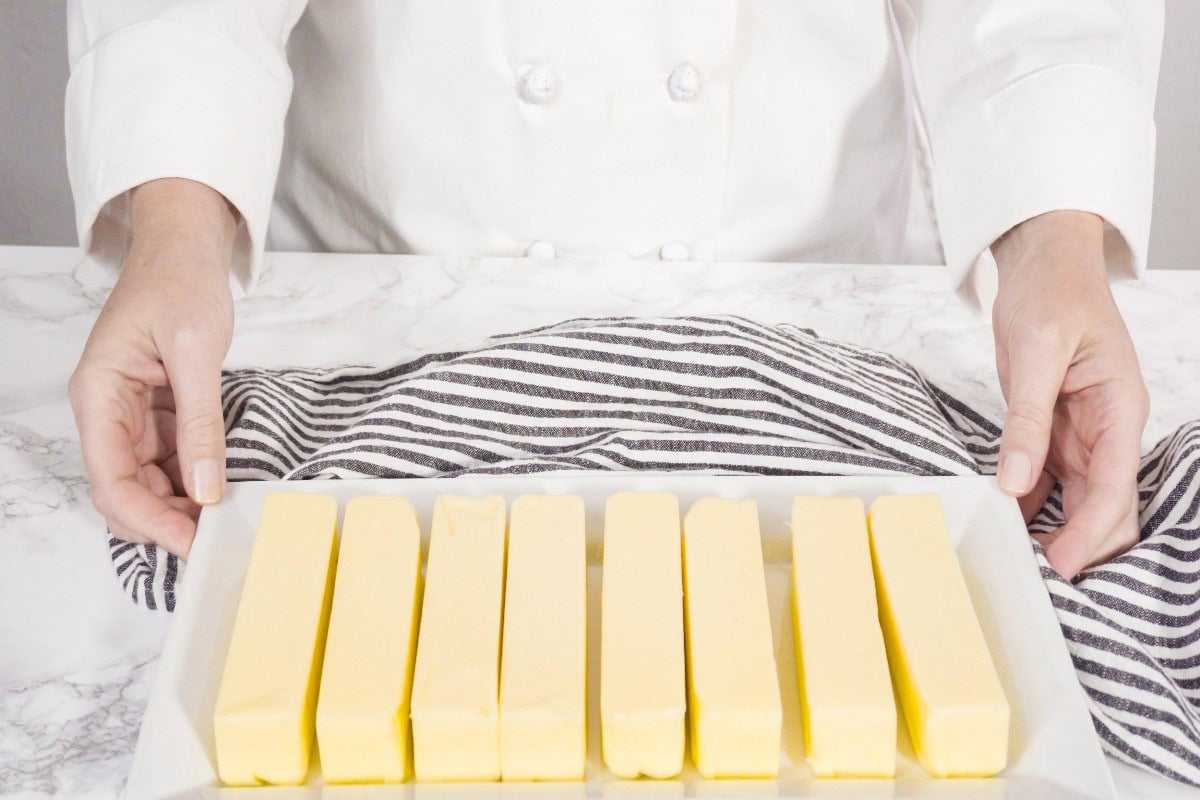 Chef with butter