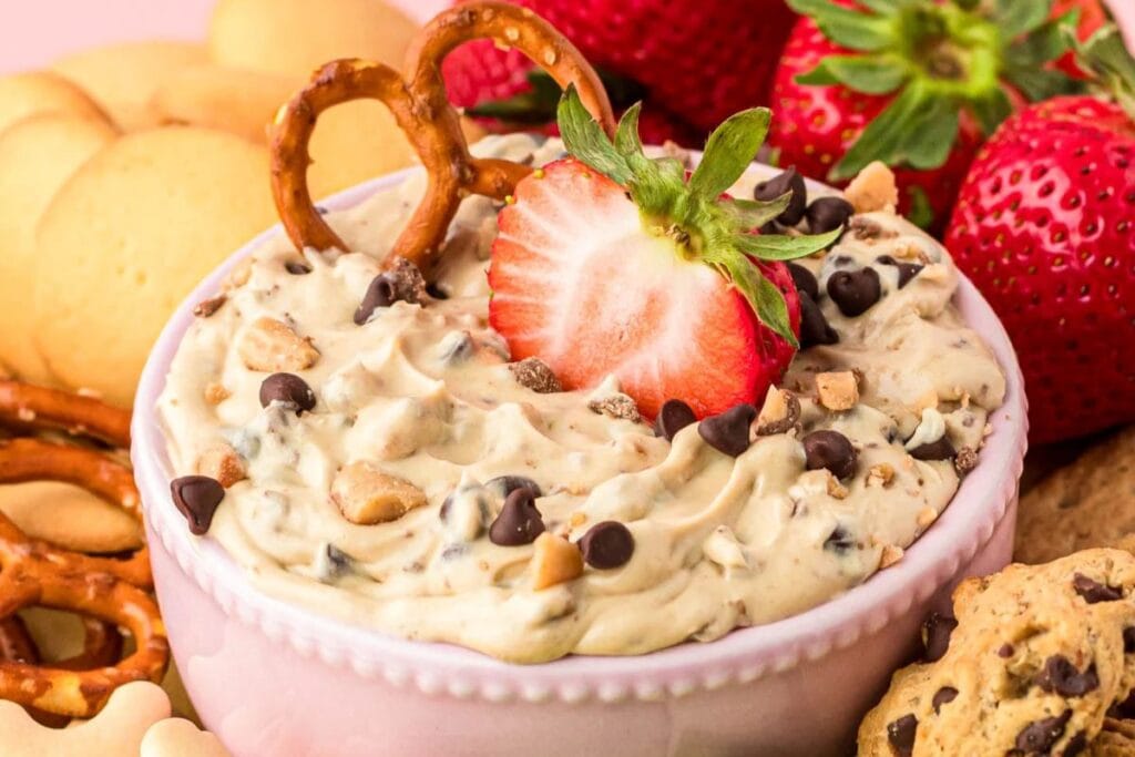 Chocolate Chip Cookie Dough Dip by Sugar and Soul