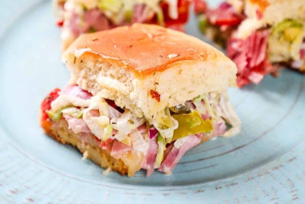 Chopped Italian Sliders by Baking Beauty