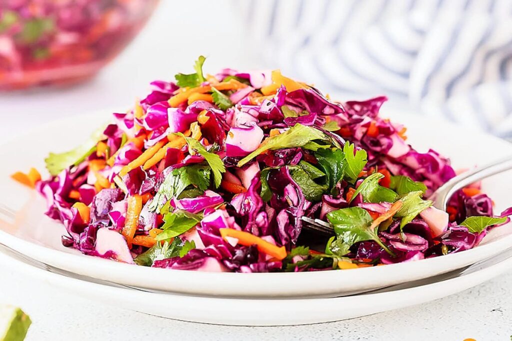 Cilantro Lime Slaw by Cheerful Cook