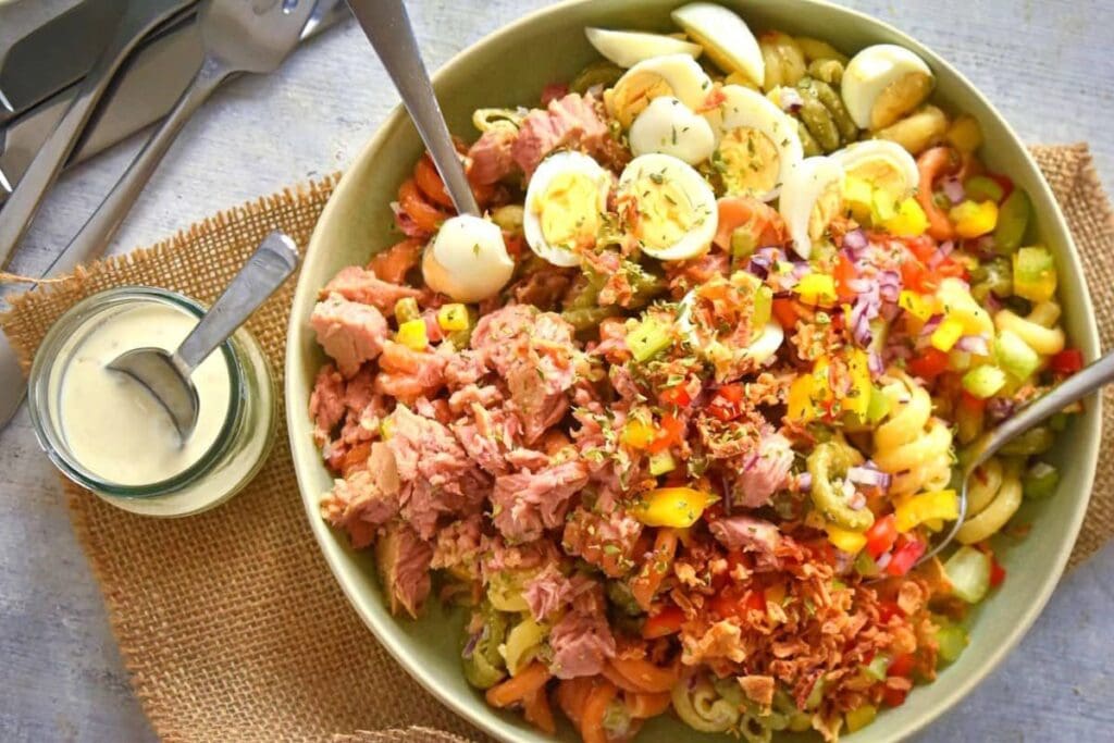 Cold and Creamy Tuna Pasta Salad by In The Kitch