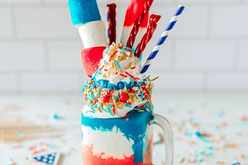 Copycat Patriotic Freakshake by The Slow Roasted Italian