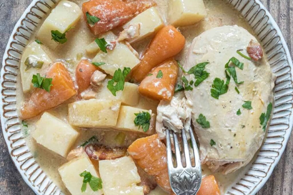 Crockpot Ranch Chicken Casserole by Budget Delicious