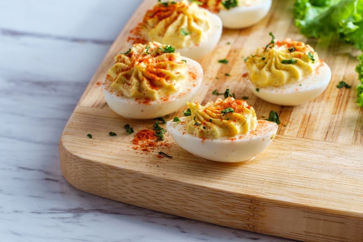Deviled Eggs with Mustard and PaprikaEzumeimages 1