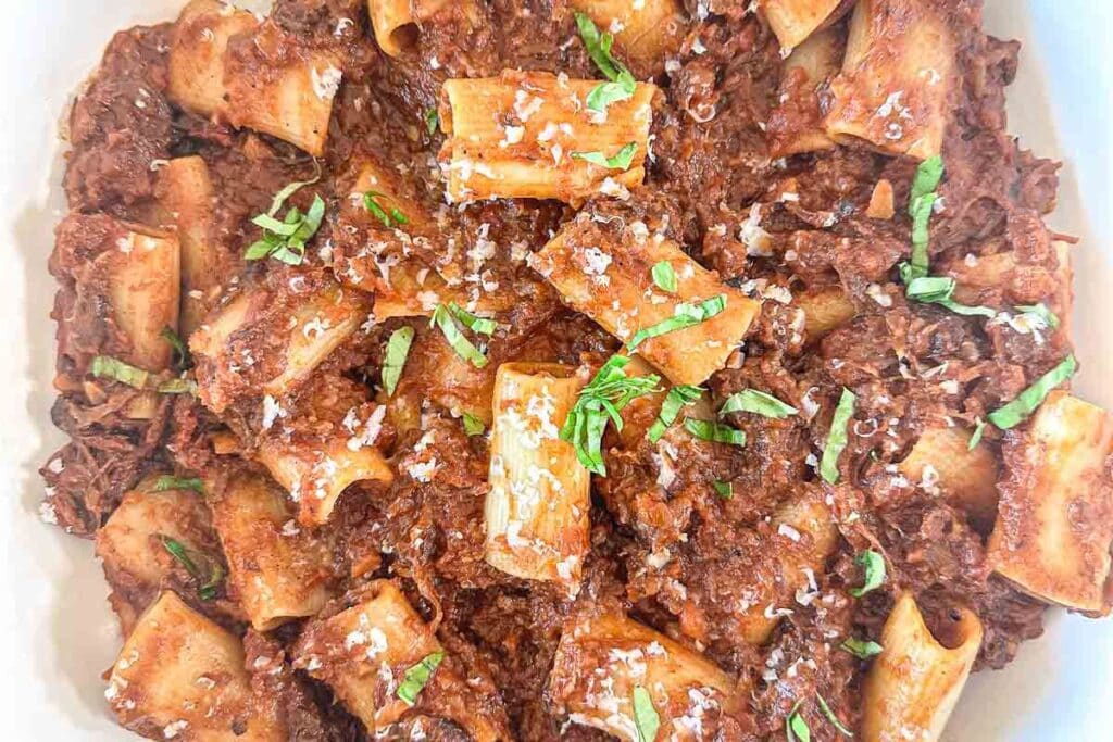 Dutch Oven Short Rib Rigatoni by Simple and Fraiche