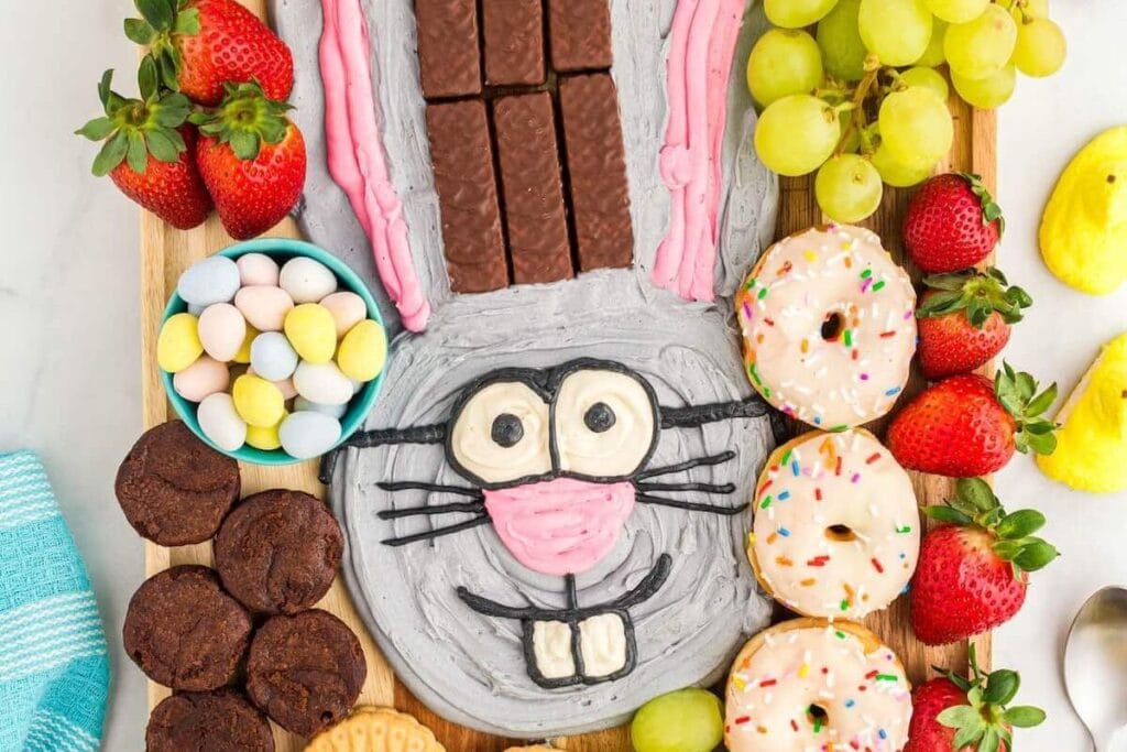Easter Bunny Buttercream Board by The Soccer Mom Blog