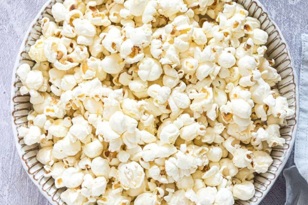 Easy Air Fryer Popcorn by Budget Delicious