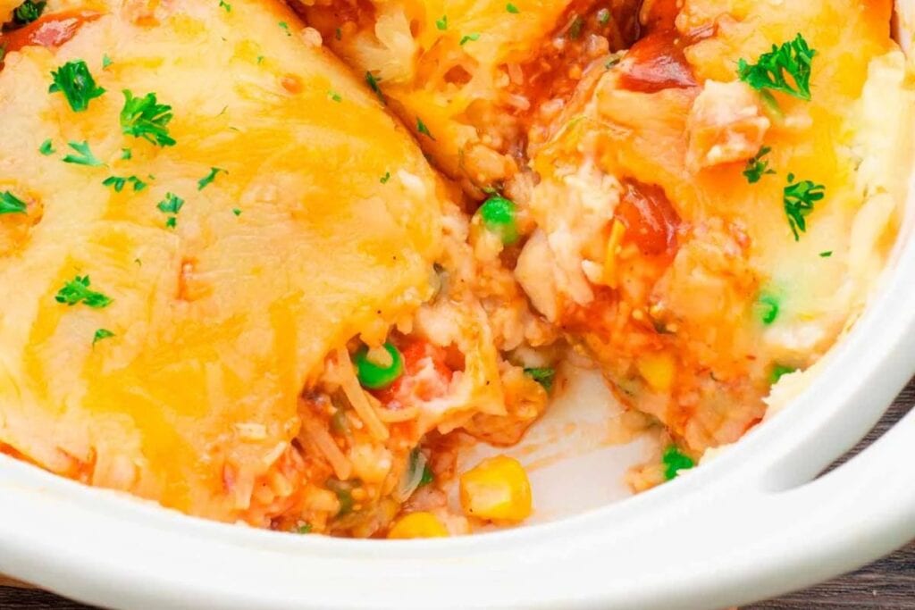 Easy BBQ Chicken Or Turkey Mashed Potato Casserole by Homan at Home