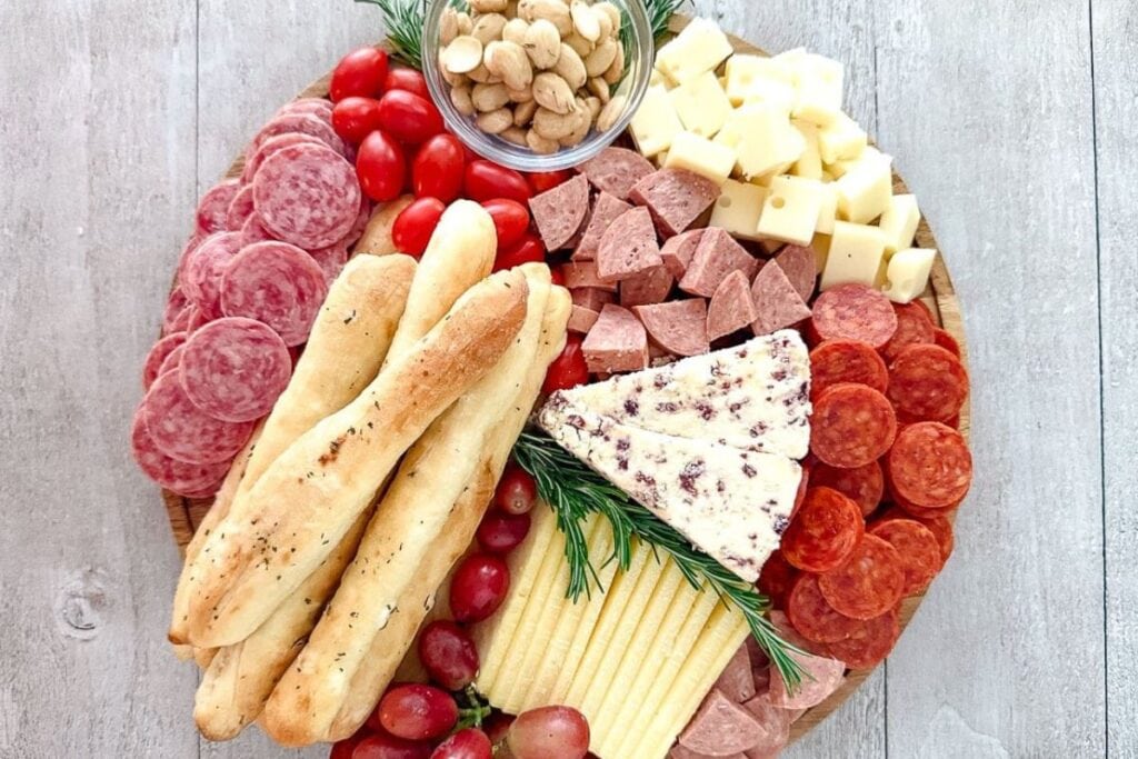 Easy Charcuterie Board by The Feathered Nester