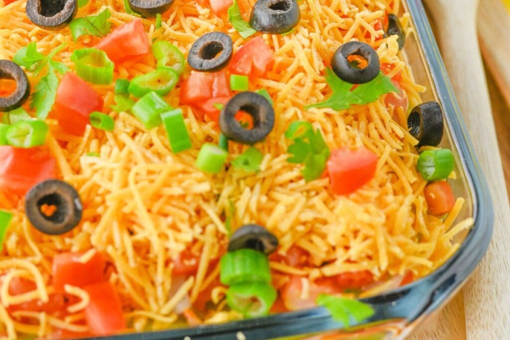 Easy Layered Taco Dip by The Cookin Chicks