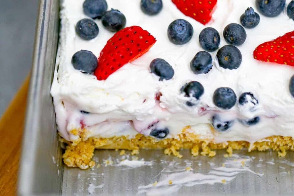 Easy No Bake Berry Cheesecake Delight by The Baking ChocolaTess
