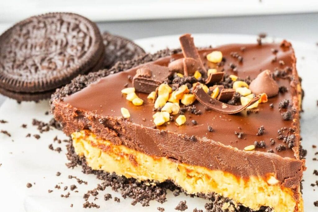 Easy Oreo Peanut Butter Pie by The Fresh Cooky