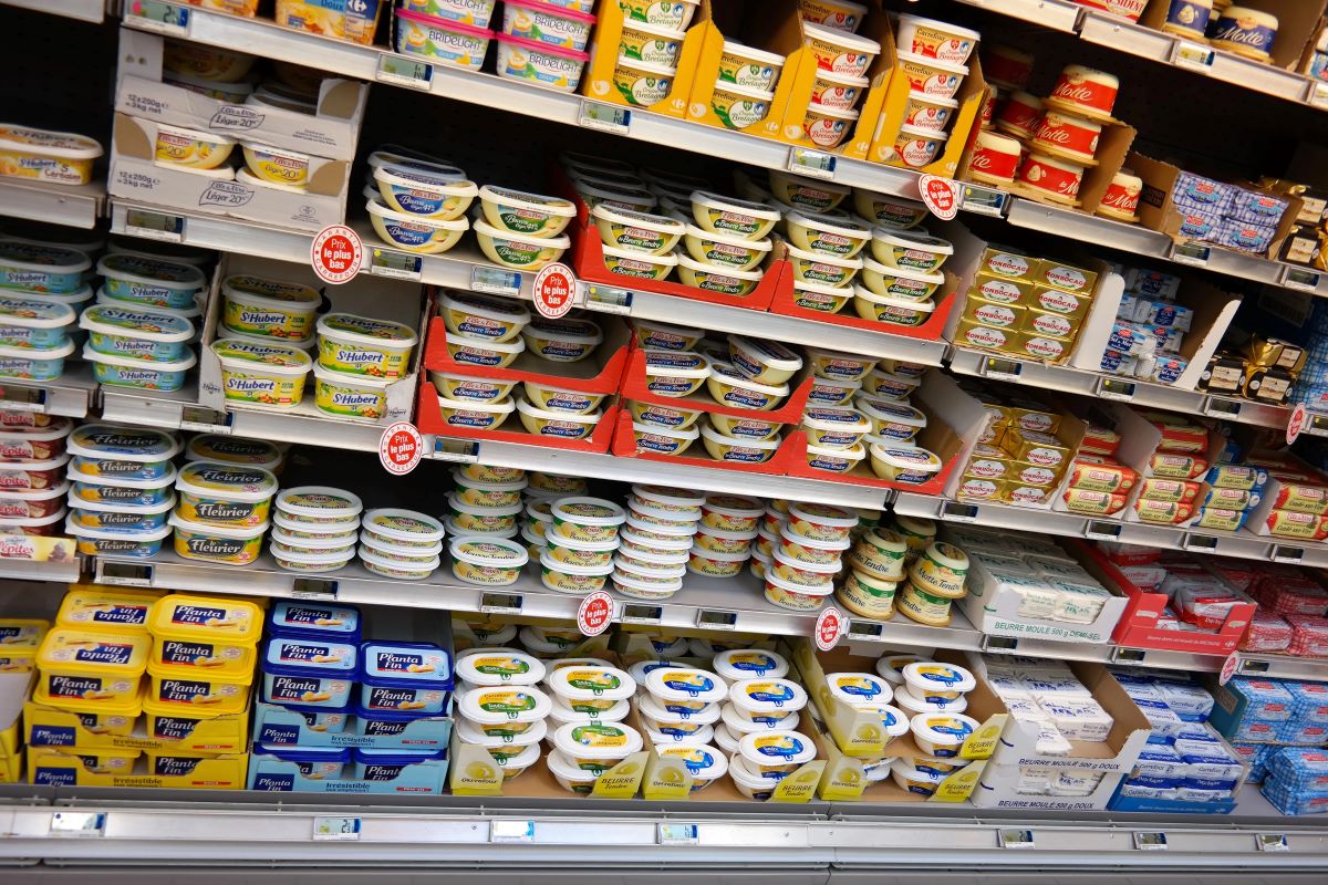 Echire butter in storeDefotoberg