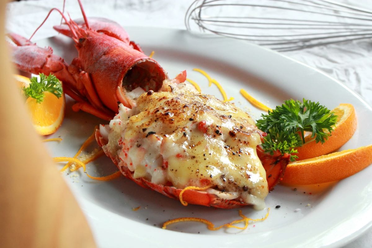 Fancy dish in restaurantNarin Photo
