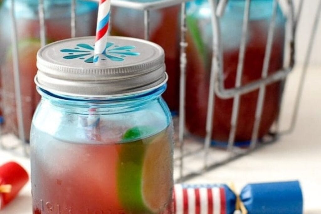 red white and blue drinks