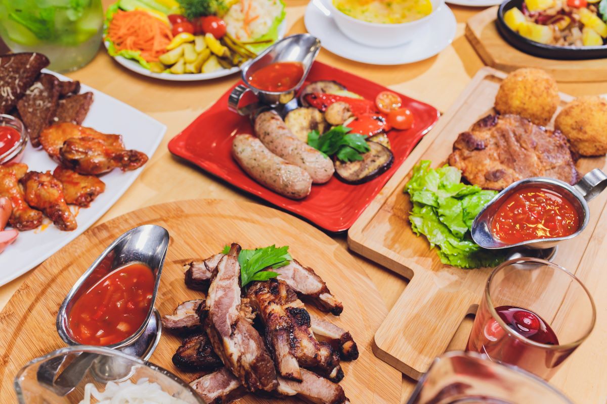 Food on Shared Platters