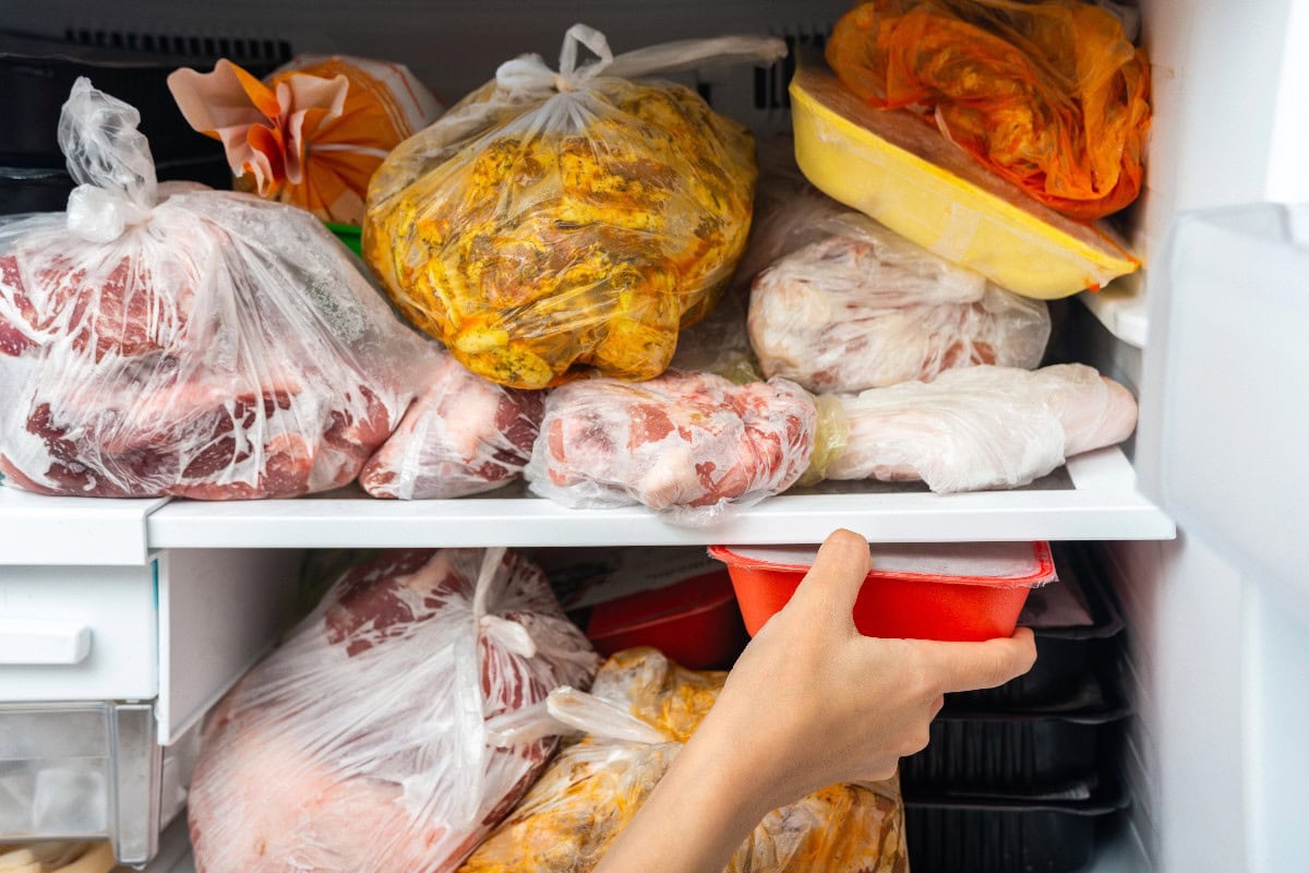 Freezing food stuff