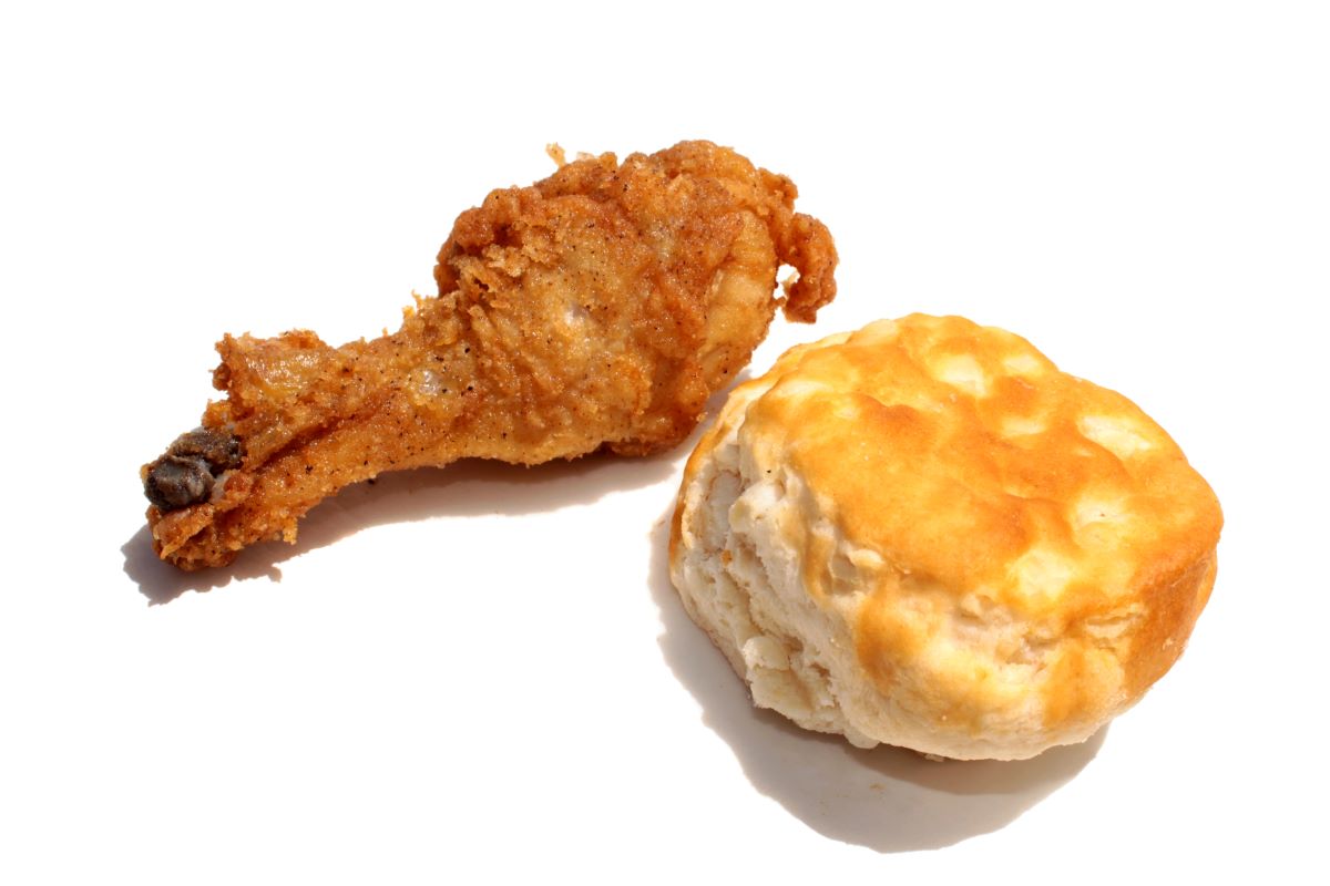 Fried Chicken with Honey Butter BiscuitsMikeledray