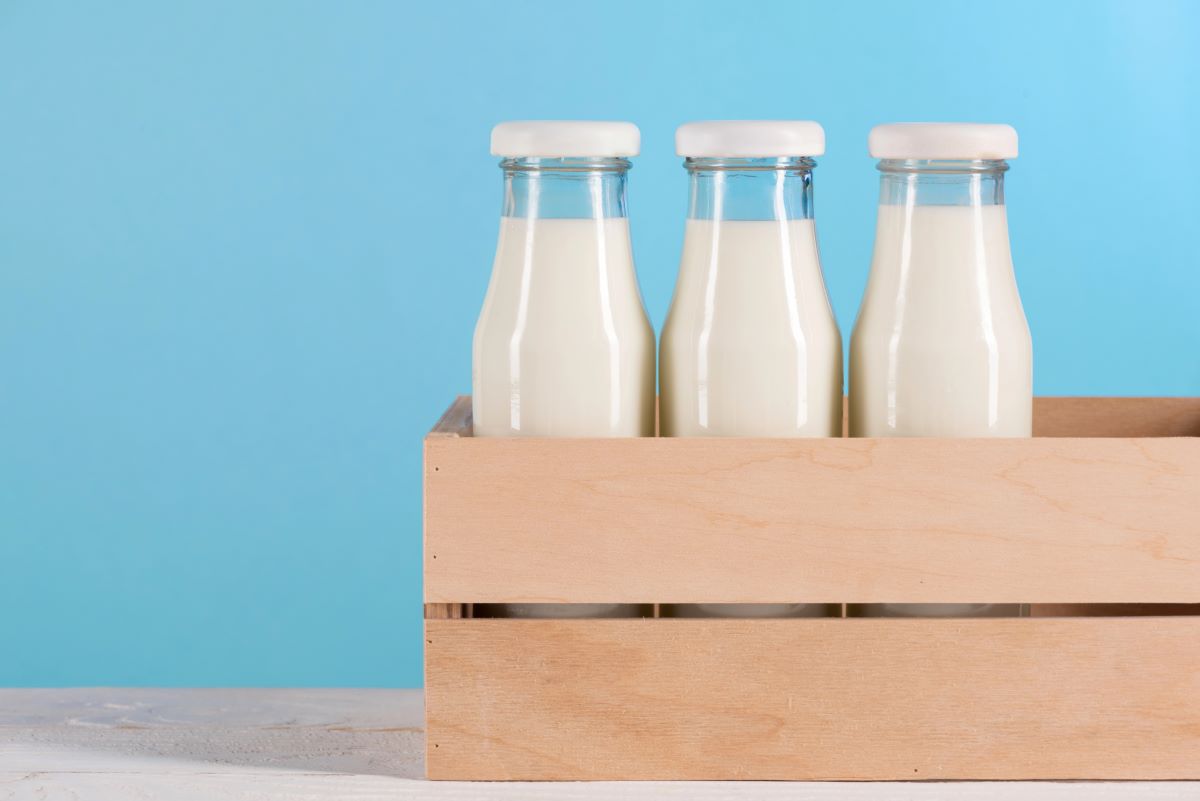 Glass Milk BottlesAlebloshka