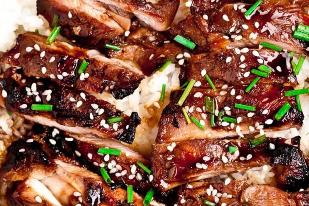 Grilled Teriyaki Chicken with Sauce by Chew Outl Loud