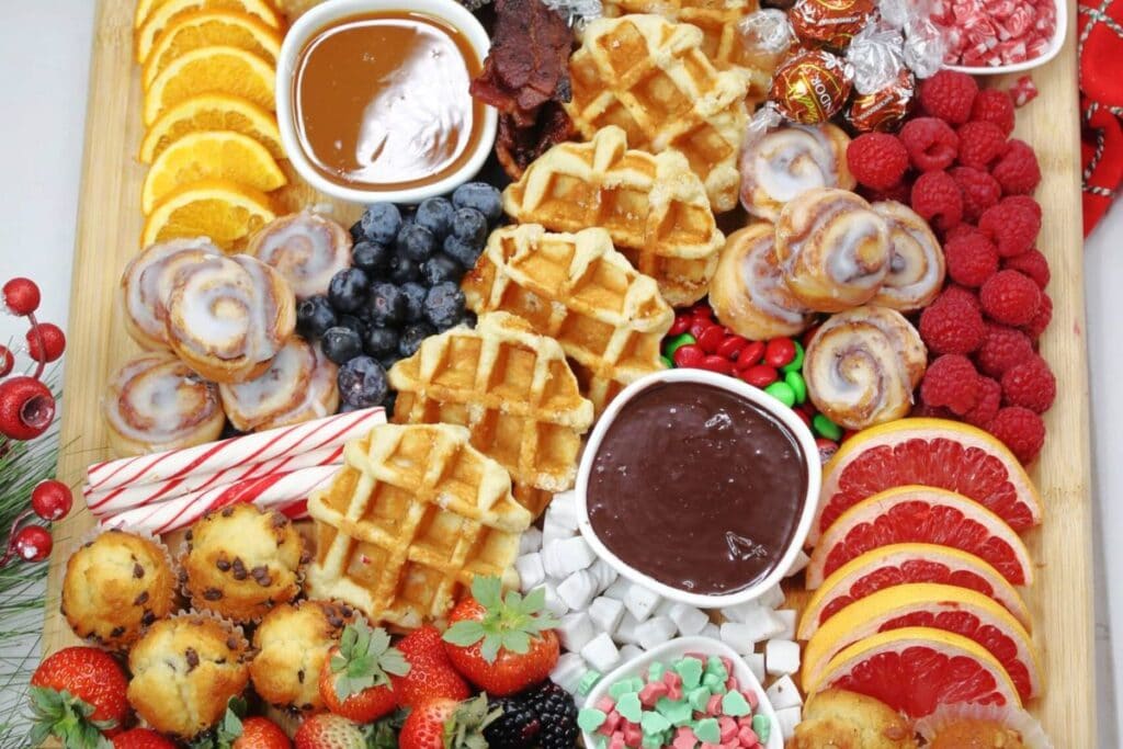 Holiday Breakfast Charcuterie Board by Life Love Liz