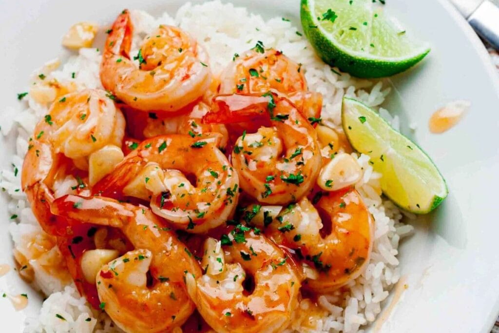 Honey Lime Shrimp by Chew Out Loud