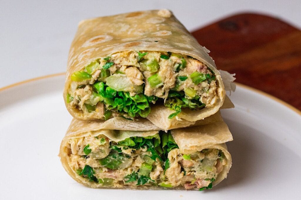 Hot Honey Tunacado Wrap by Avocado Skillet