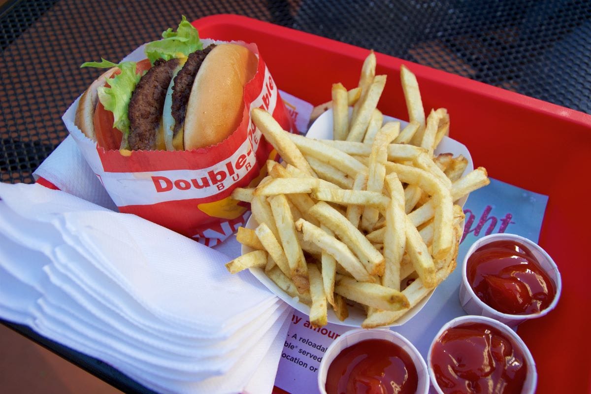 In N Out Double DoubleMiles around