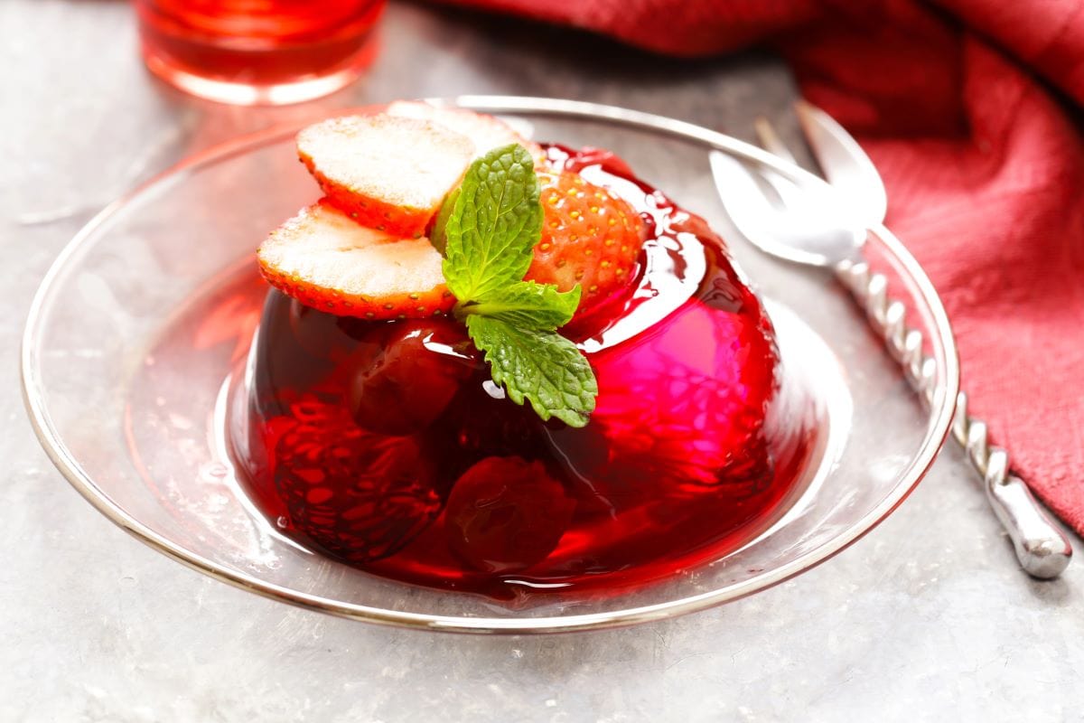 Jell O Mold with Fruit Suspended InsideDream79