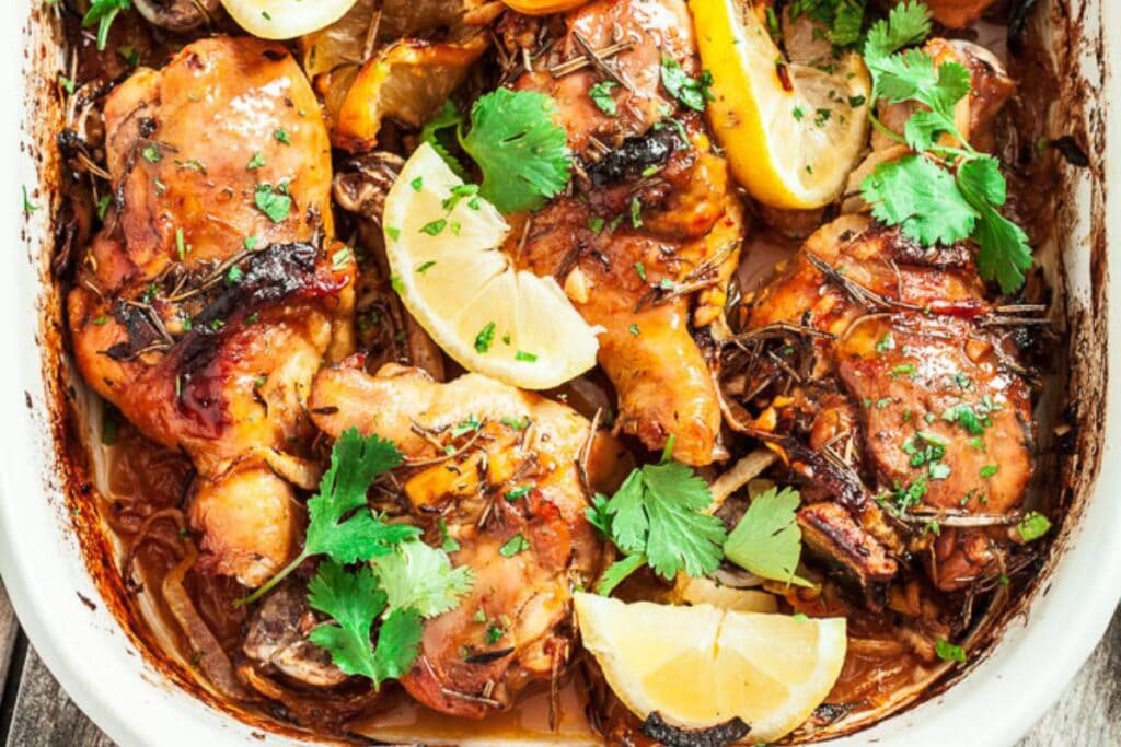 Lemon Garlic Roast Chicken by Chew Out Loud