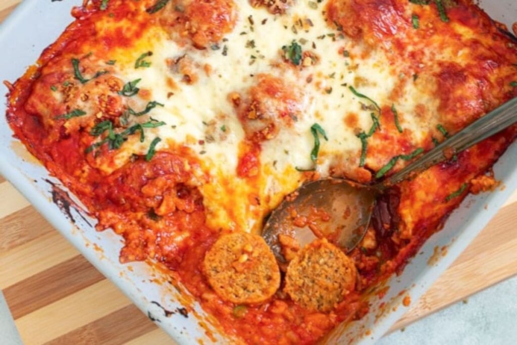 Meatball Casserole by Healing Tomato