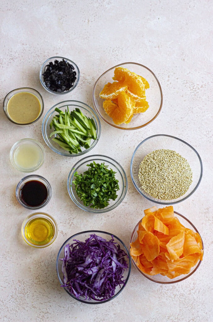 Orange Quinoa Salad ingredients