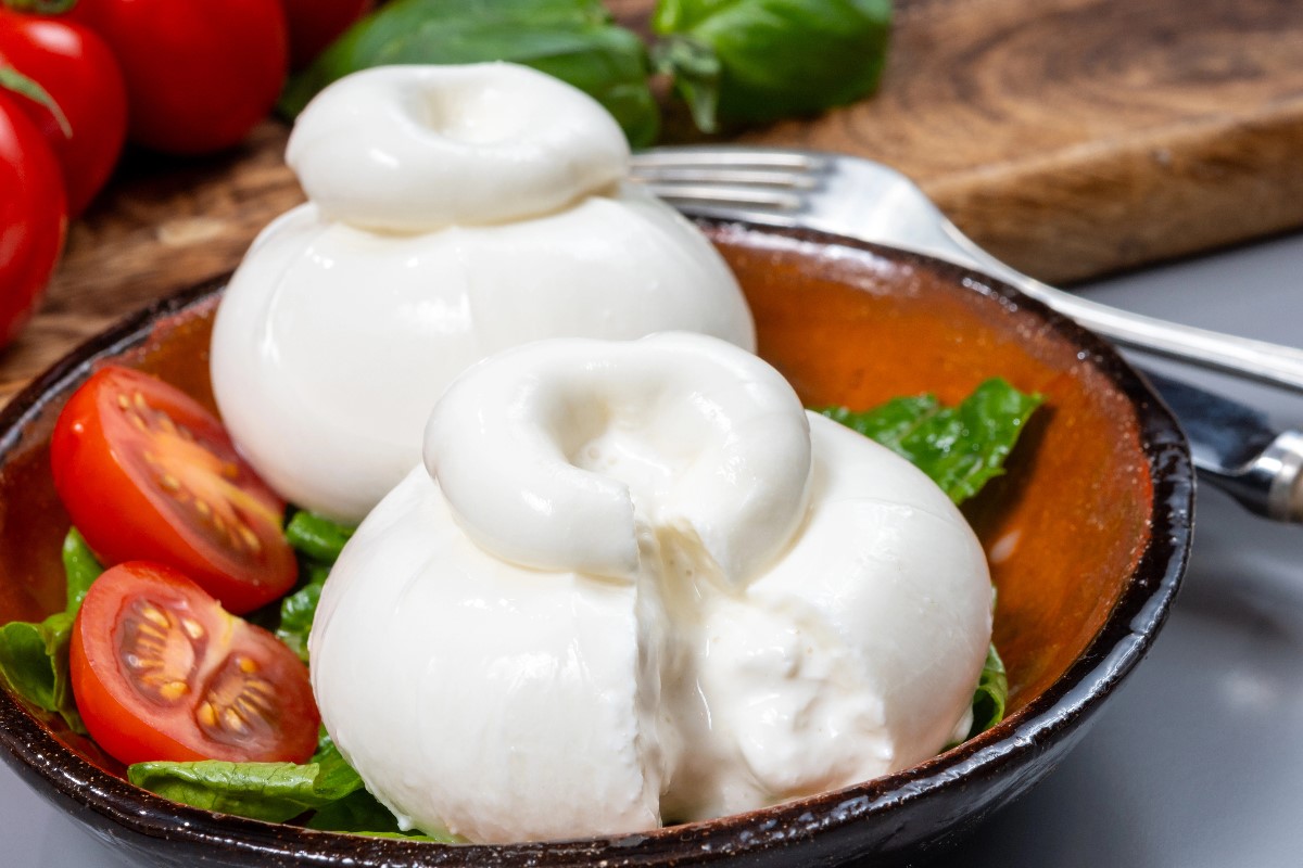Packaged buratta