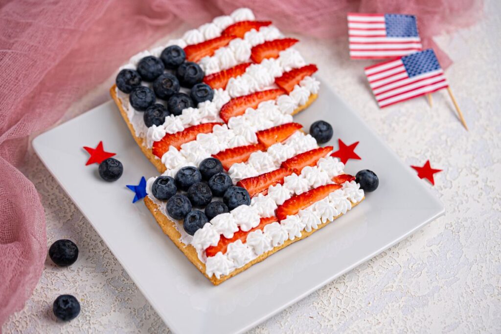 Patriotic Fruit Pizza
