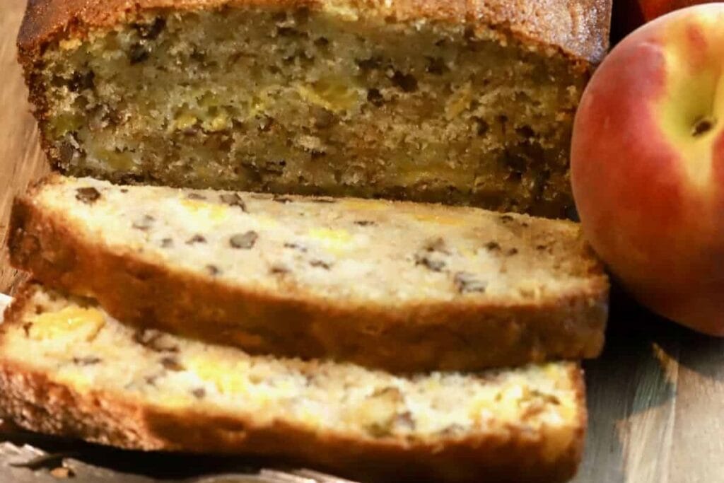Peach Bread by Grits and Pinecones