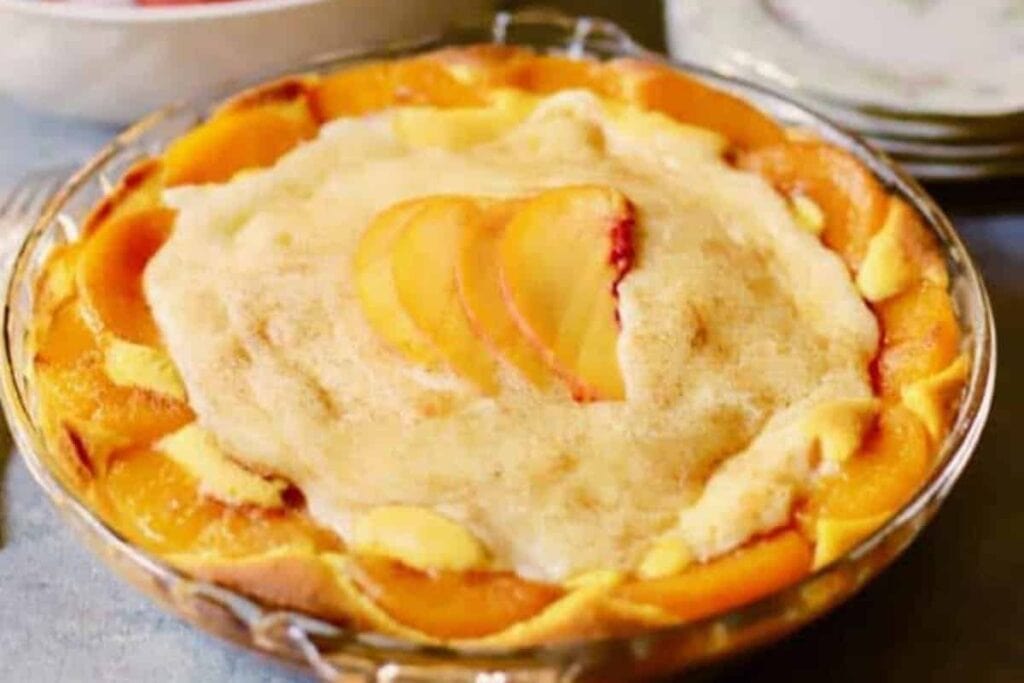 Peaches and Cream Pie by Grits and Pinecones