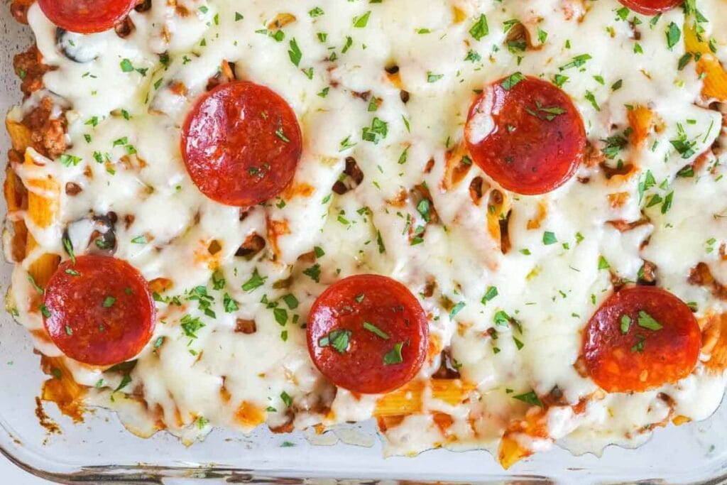 Pizza Casserole by Little Sunny Kitchen