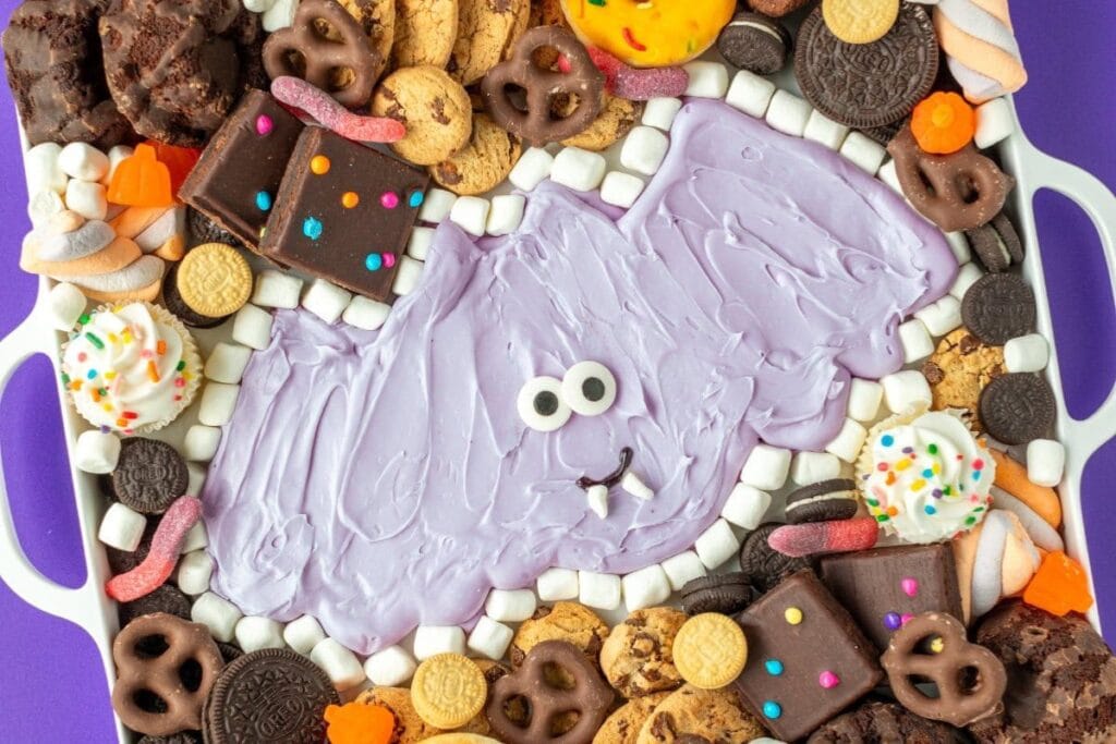 Purple Bat Buttercream Board by A Magical Mess