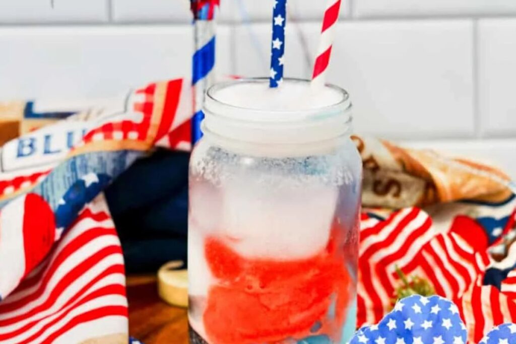 red white and blue drinks