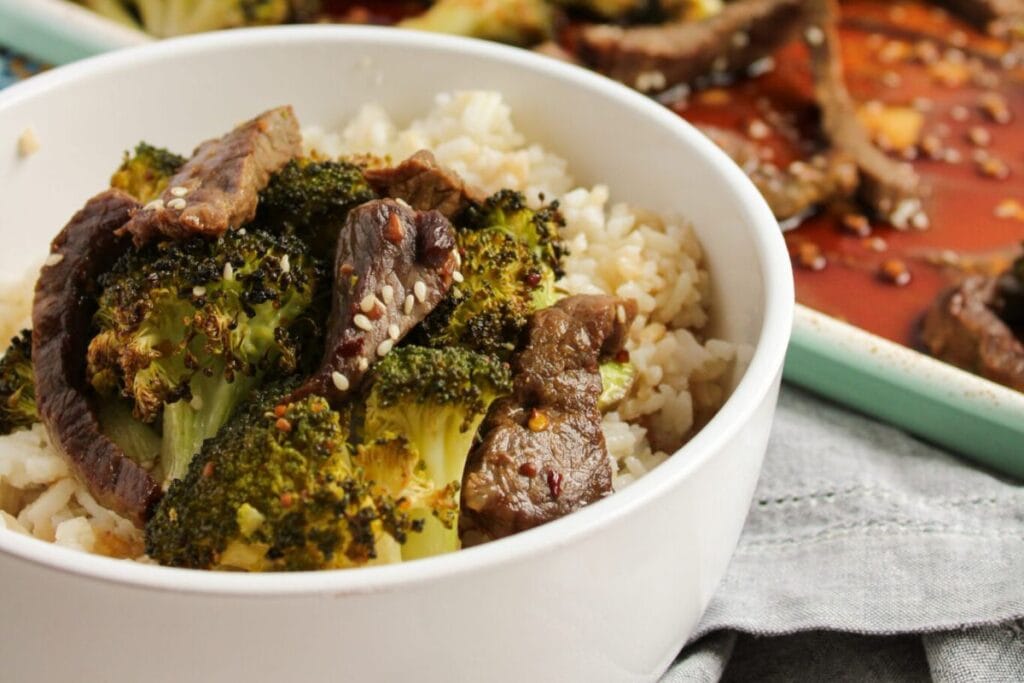 Sheet Pan Beef and Broccoli by The Cookin Chicks