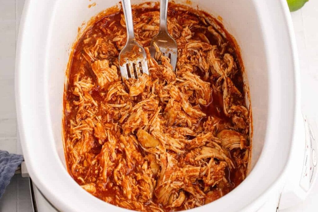 Slow Cooker Mexican Shredded Chicken by My Rad Kitchen