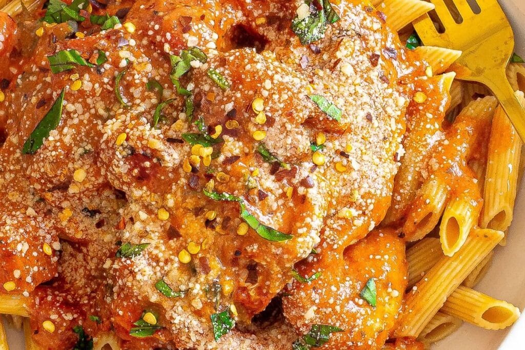 Slow Cooker Tomato Basil Chicken by Chef Savvy