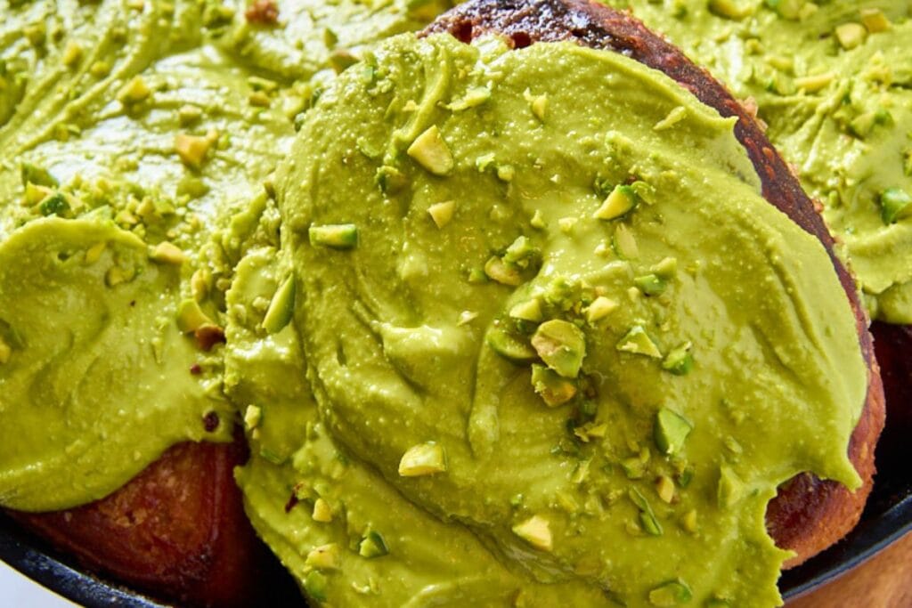Sourdough Croissant Cinnamon Rolls with Pistachio Cream by For The Pleasure of Eating
