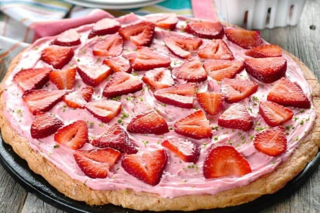 Strawberry Dessert Pizza by Shaken Together life