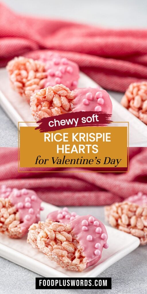 Valentine's Heart Rice Krispie Treats