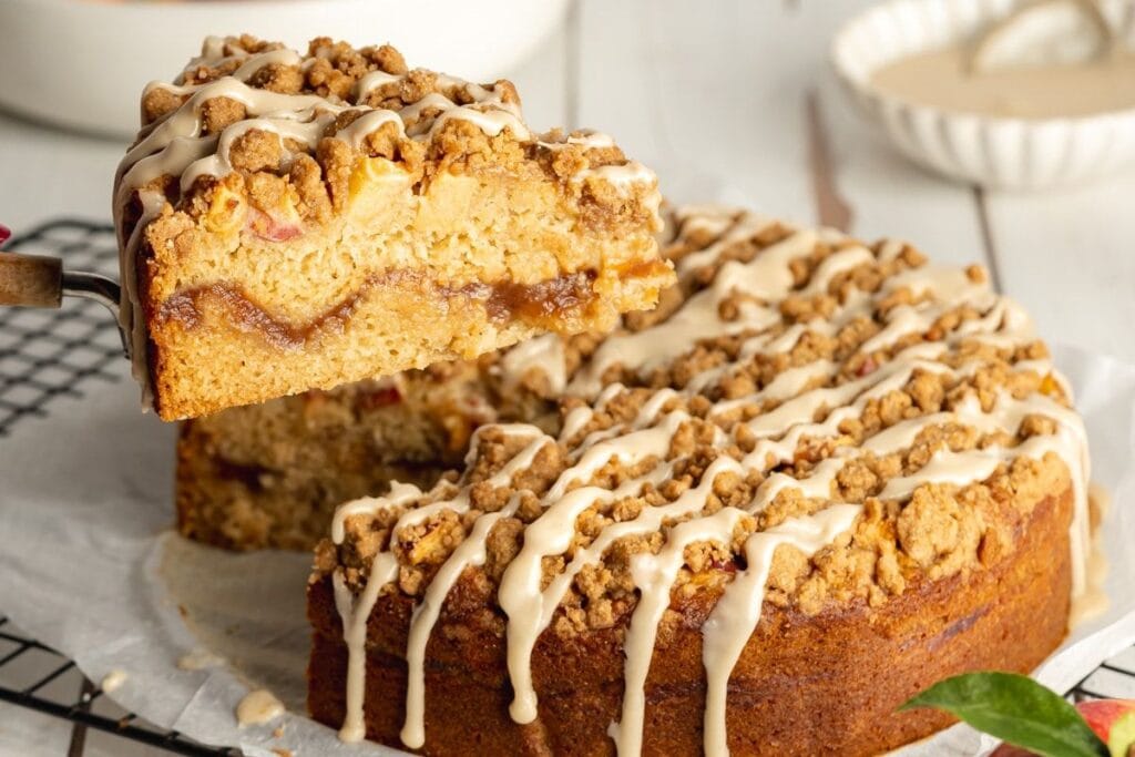 Vegan Apple Crumb Cake by Addicted To Dates