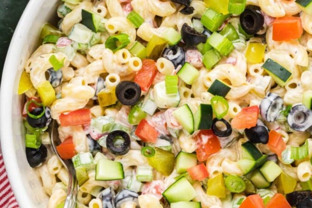 Vegetable Macaroni Salad by Risas Family Kitchen