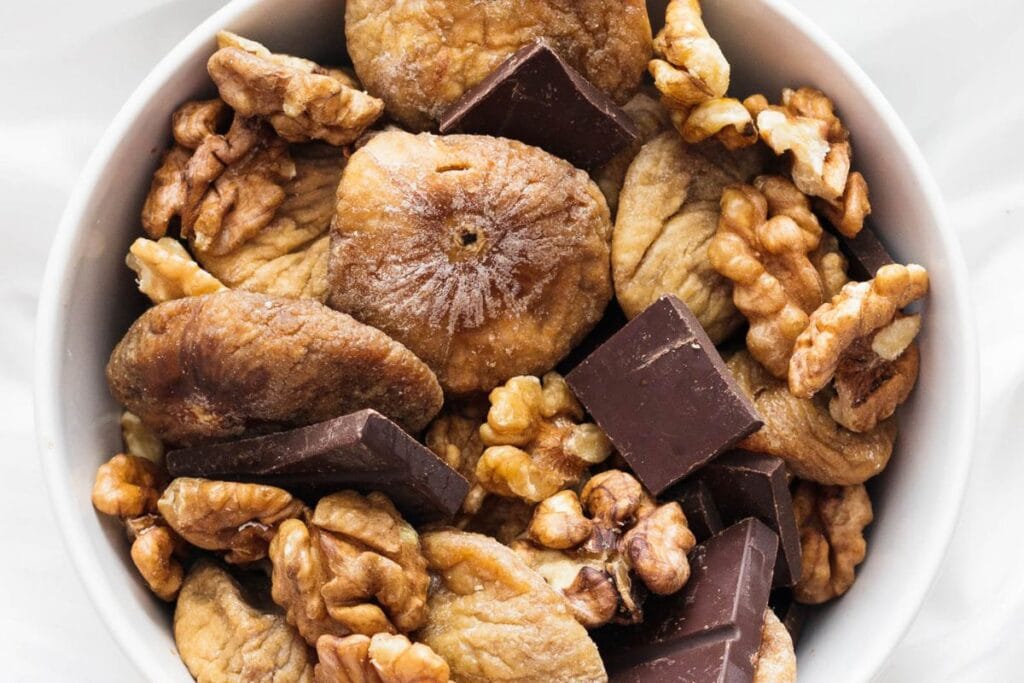 Walnut Fig and Chocolate Snack by Refresh My Health