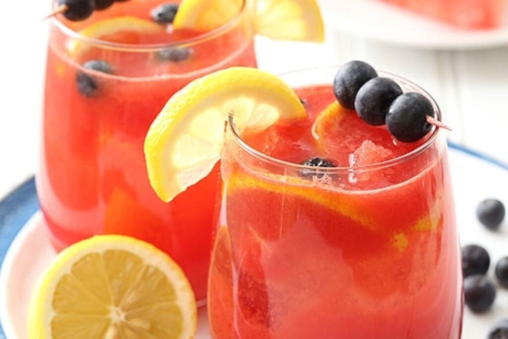 red white and blue drinks